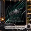 TapestryPhiladelphia Eagles Custom Name Text Personalized Wall Hanging Tapestry Home Wall Decor