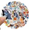 10/25/52pcs Warriors Cats Furry Graffiti Stickers for DIY Luggage Laptop Skateboard Motorcycle Bicycle Stickers