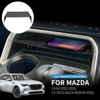 Держатель для очков для автомобиля Mazda CX60 CX70 CX80 CX90 2022-2025 - Органайзер-поддон для хранения в центральной консоли, ABS