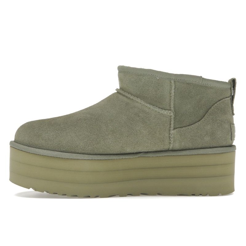 UGG Classic Ultra Mini Platform Boot Shaded Clover Women Sneakers Green 1135092-SDC