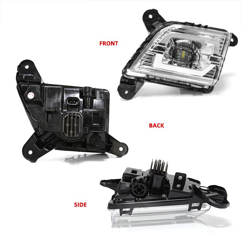 For Chevrolet Silverado 2019 2020 Fog Light Led Daytime Running Lamp DRL Daylights Front Bumper Wateproof DLAA Chevy