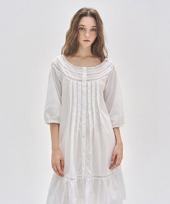 Lettedeupollin 003A Платье-миди с короткими рукавами