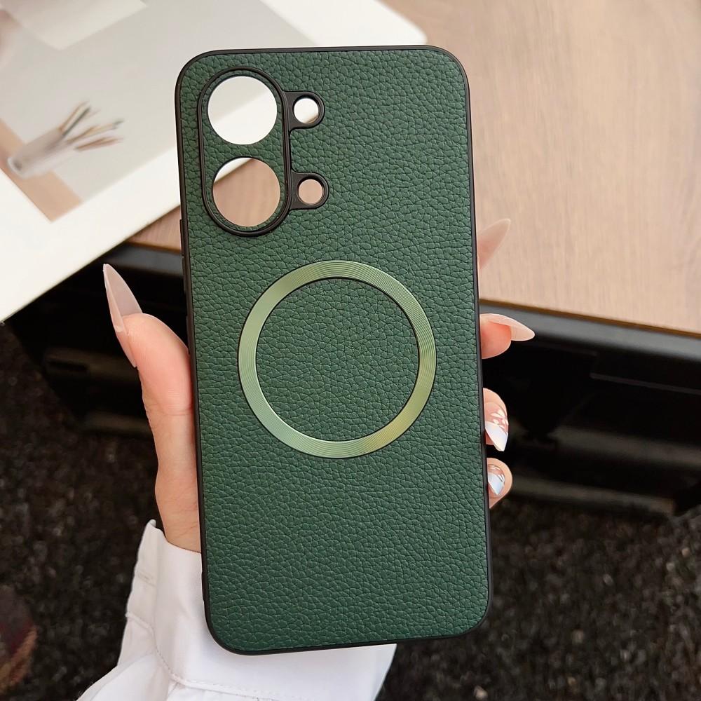 Чехол для Xiaomi POCO X8 Pro Max, Роскошная ПУ Кожа, Магнитная Беспроводная Зарядка, Защитная Задняя Крышка, Чехол-Ракушка для POCO X8Pro Max