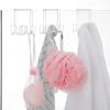 Shower Door Hook Transparent Stable Great Load Bearing Good Thickness Double Sides Anti-slip Towel Clothes Hanging Hook Bathroom
