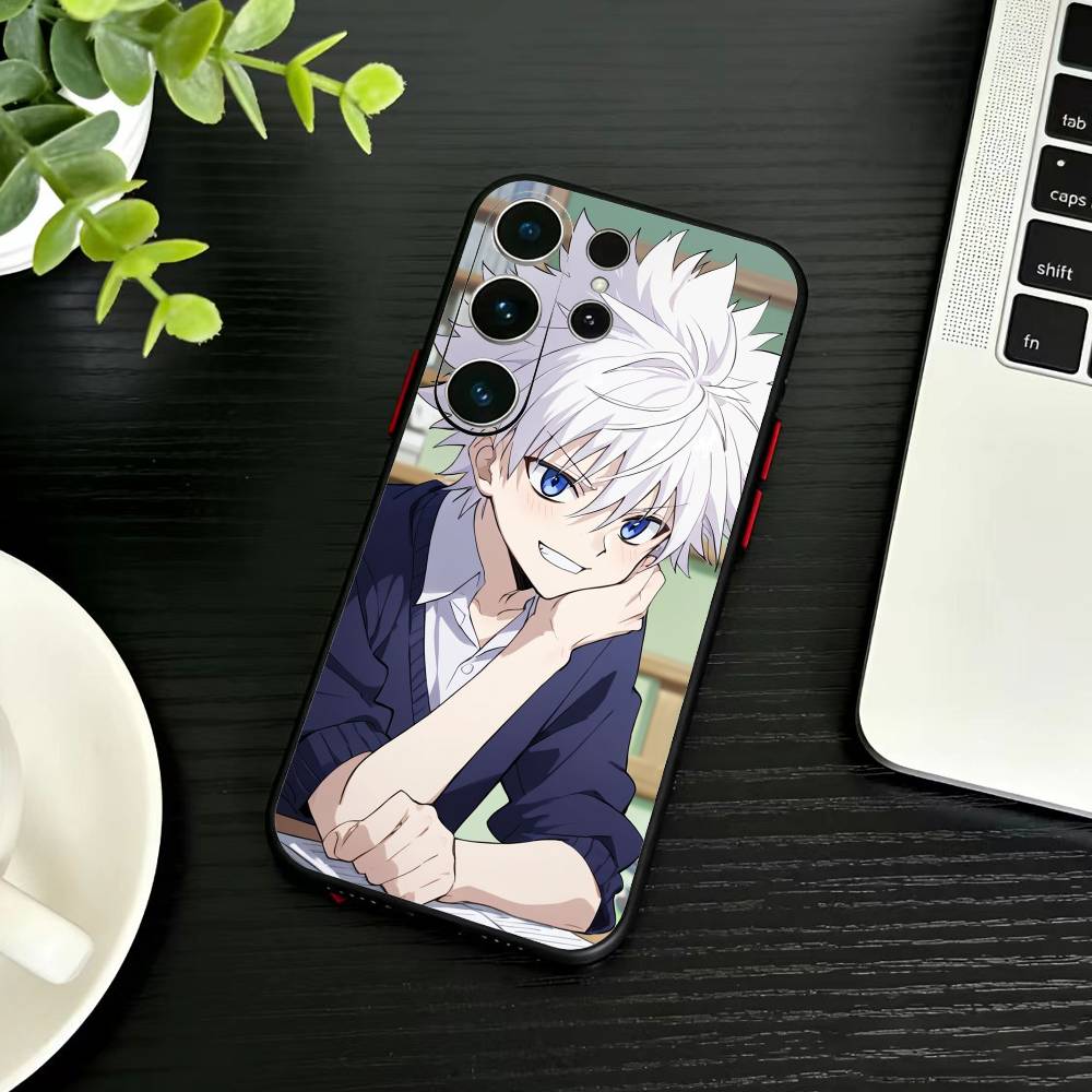 F-Киллуа Зольдик H-Hunter X Hunter Чехол для телефона Samsung S26,S25,S24,S23,S22,S21,S20,S30,Ultra,Plus,Fe,Note,5G Черный Чехол