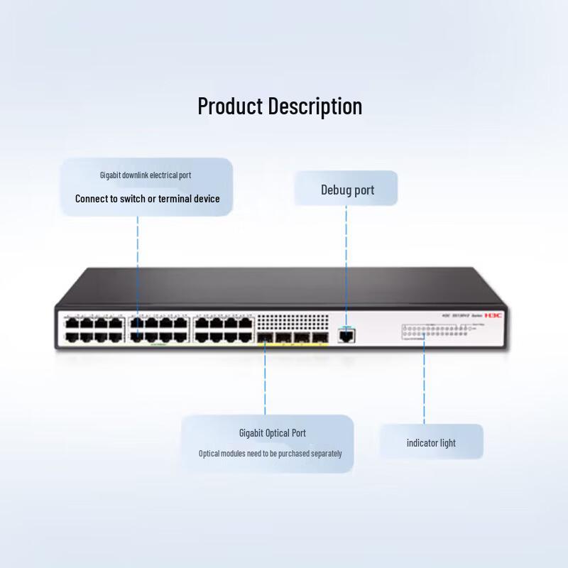 H3C S5130V2-28P-LI Gigabit Layer 3 Managed Network Switch