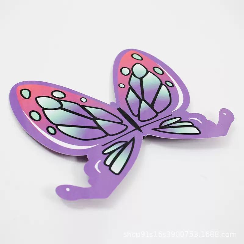 Anime Kochou Shinobu Synthetic Wig Black Purple Gradient Lovely Ponytail Hair Cosplay Wig Heat Resistant Wigs Halloween