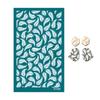 Polymer Clay Silk Screen Stencils Reusable Silkscreen Print Kit for Printing Clay Stamps Jewelry Earrings Decoration Template