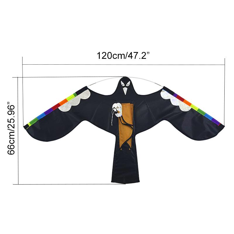 Эмуляция летающего ястреба, воздушный змей, отпугиватель птиц, воздушный змей, репеллент для сада, пугало, двор, отпугиватель птиц