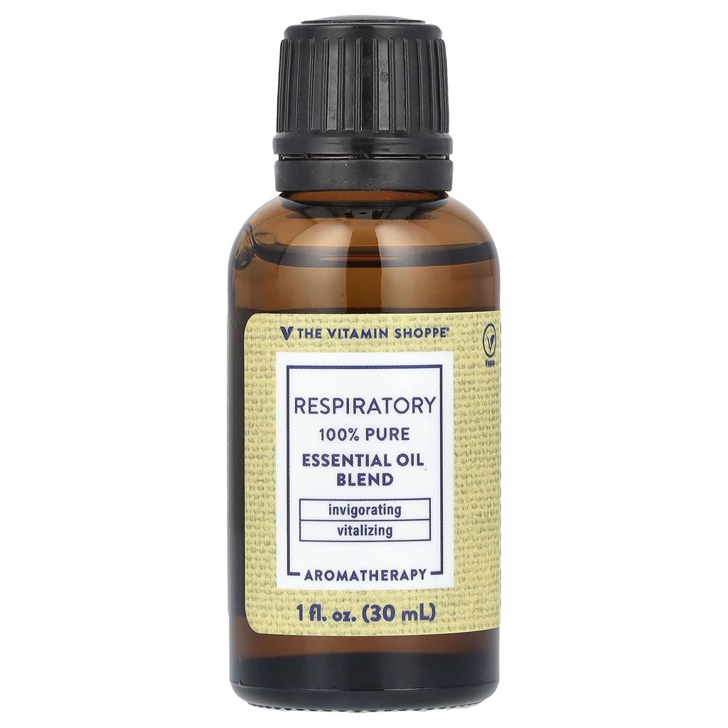 the Vitamin Shoppe 100% Pure Essential Oil Blend, Respirator, 1 Fl Oz (30 Ml)