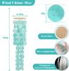 Wind Chimes for Outside - 31'' Handcrafted Turquoise Capiz Shells Windchime for Garden Coastal Style Beach Wedding Hanging Gift