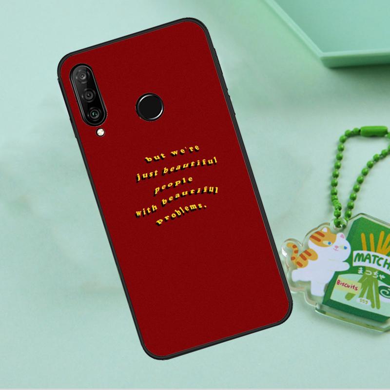 Красная Эстетика Рисунки Искусство Для Huawei Nova 10 9 SE 5T 12s 12i 11i Y91 Y90 Y60 Y70 Y72 Y61 P20 P40 P30 Lite P60 Pro Чехол
