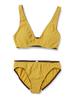Комплект нижнего белья Lily Brown Бюстгальтер-бралетт и трусики LLCO224512 ЖЕЛТЫЙ S (вафельный) Женский