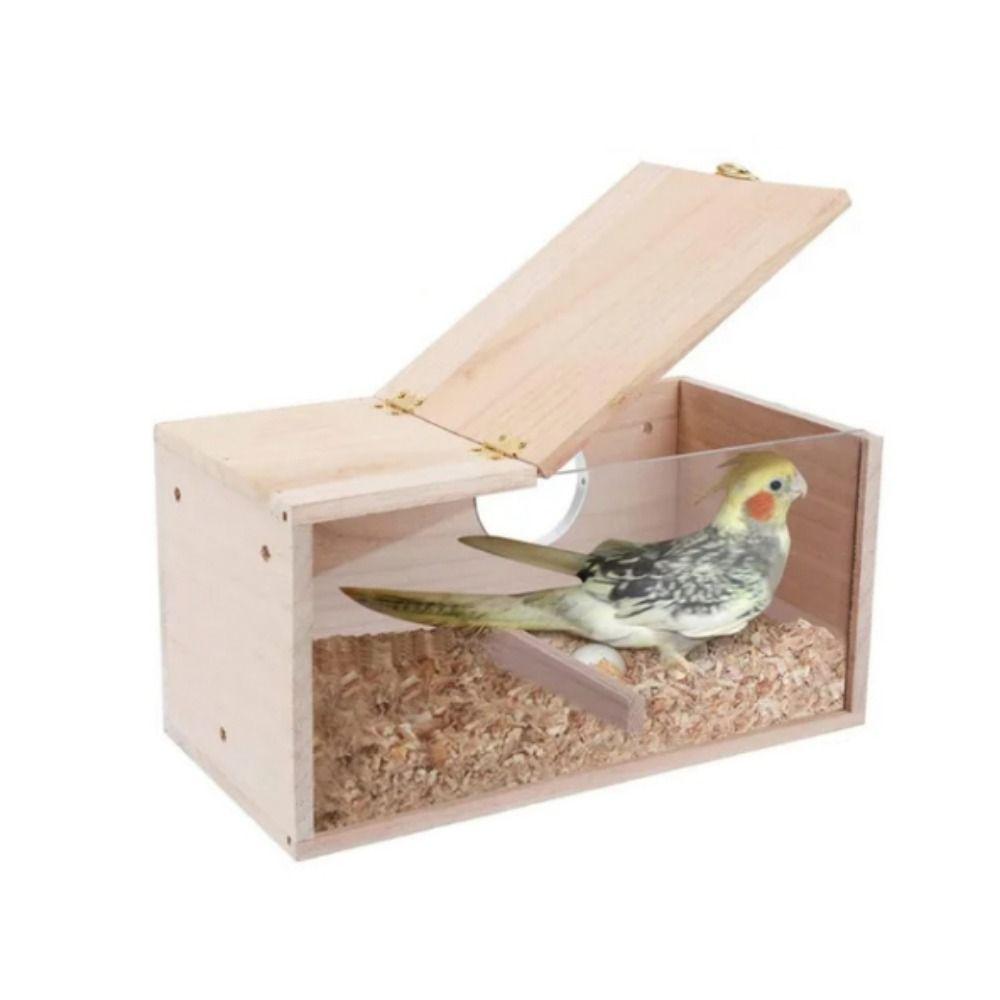 Акриловый/деревянный деревянный ящик для разведения попугаев, скворечник для попугаев, корелла, курица