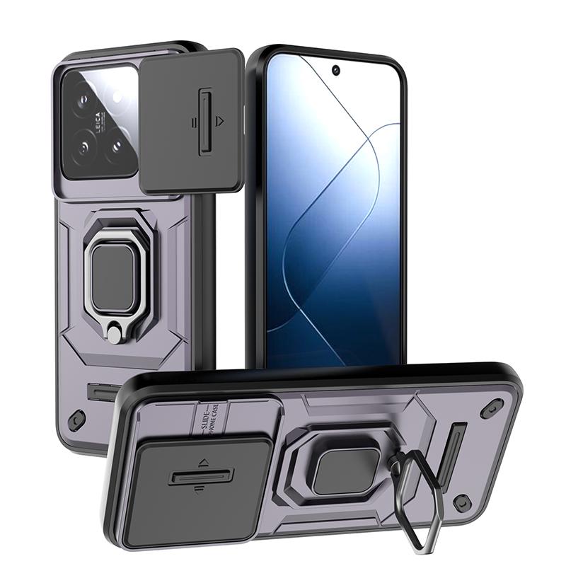 Бронированный чехол для Xiaomi 14 14T Pro ULTRA Сверхпрочный Противоударный Защита от царапин С кольцом-держателем Чехол для телефона