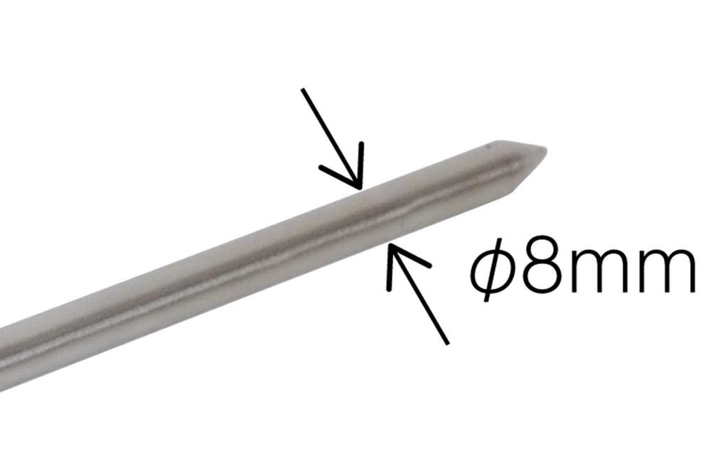 Термометр Shinwa Sokutei V-4 круглый T-образный с белой шкалой 73012