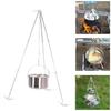 3 Section Camping Cooking Tripod Foldable Camping Kitchenware Tripod  Barbecue Grills