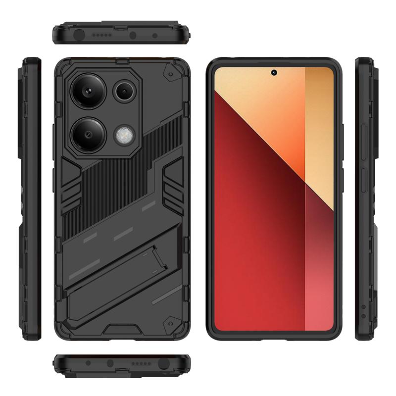 Holder Case For Poco M6 Pro Cover Xiaomi Poco M6 Pro 4G Capas New Armor Phone Bumper Back Kickstand Shockproof Cover Poco M6 Pro