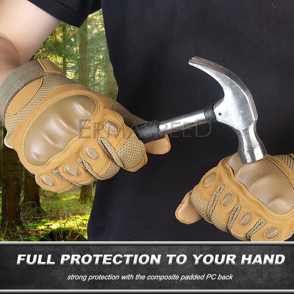 Военные тактические перчатки, мужские мотоциклетные перчатки с сенсорным экраном, спортивные защитные перчатки для MTB, гонки, мотокросса, полные