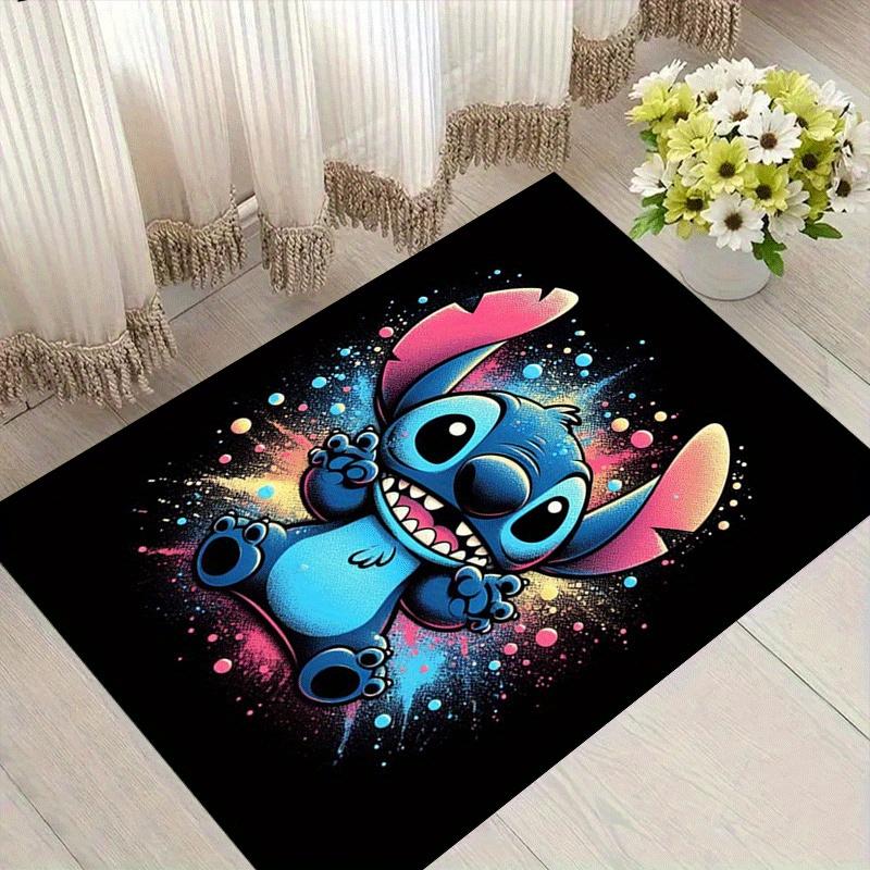 1pc Stitch Pattern Area Rug Soft Flannel Floor Mat for Living Room,Office,Bedroom and Carpet,Sofa Coffee Table Floor Mat