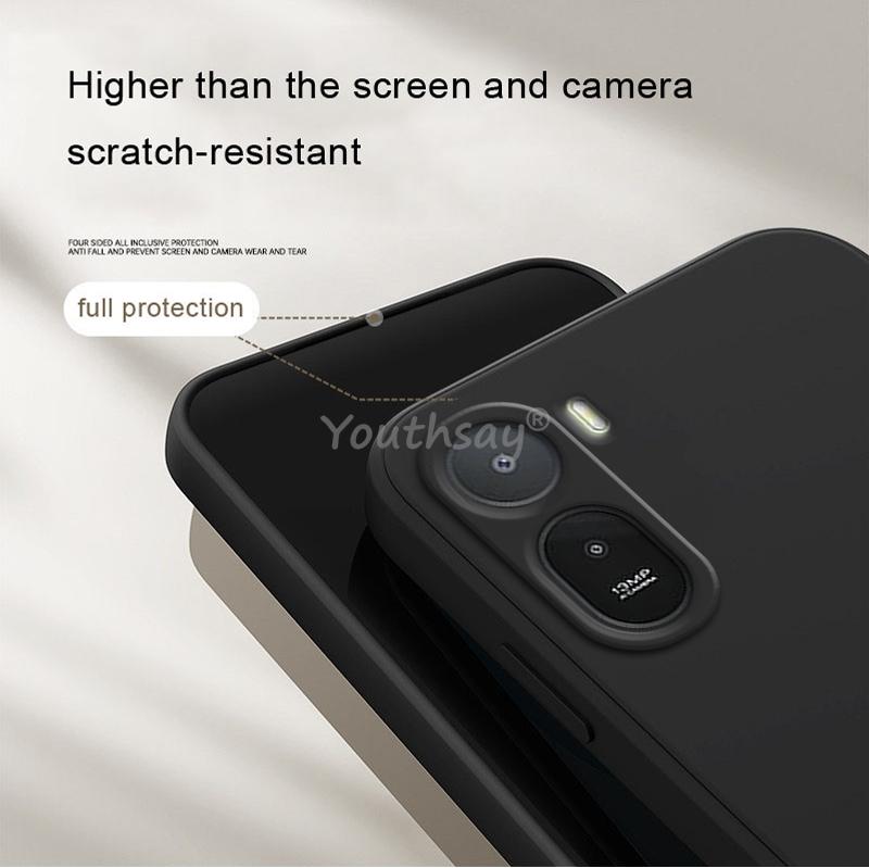For Xiaomi Redmi A7 Pro Case Liquid Silicone Plain Case Redmi A7 Pro Cover TPU Anti-drop Phone Protector Case Redmi A7 Pro Cover
