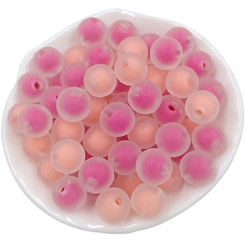 Товары для дома и вечеринки Модный сэндвич 20 шт. Сердечник для изготовления браслетов и сережек DIY Ювелирные аксессуары 10 мм Круглые свободные бусины матовые
