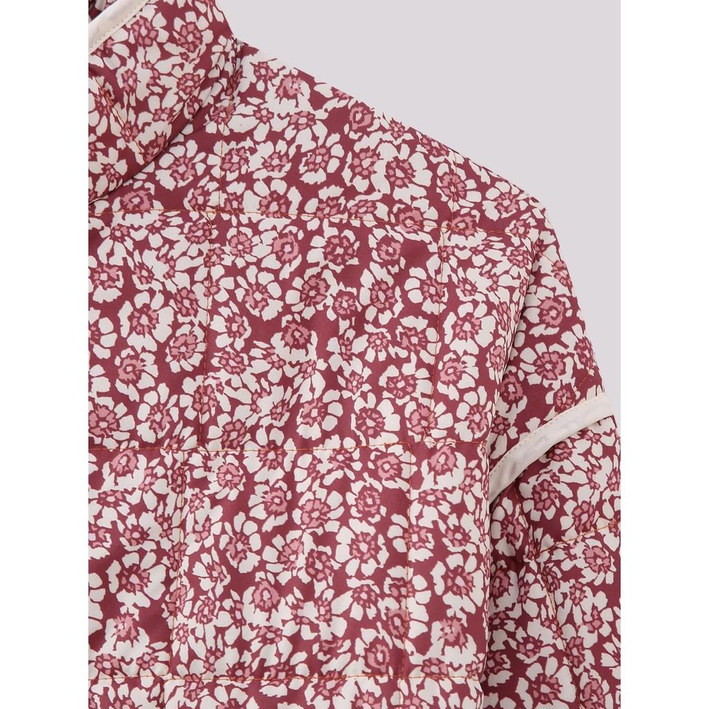 GMXIA Женские винтажные повседневные куртки и пальто с цветочным принтом на осень-зиму с длинным рукавом и квадратным воротником