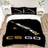 3 шт. Игровой комплект постельного белья в тематике CS GO - Идеально для геймеров, Декоративные аксессуары для спальни, Подарки на праздник, Незаменимые вещи для путешествий, Для ежедневного использования1202123