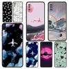 Phone Case For Samsung Galaxy A52 A14 A50 A70 A10 A30 A40 A20S A20E A02S A12 A22 A72 A32 5G A04s Airplane World Map Travel Cover