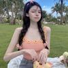 Дизайнерский смысл, ниша, майка-топ Daisy Camisole для женщин летом, пикантный короткий трикотажный топ для девушек, модный