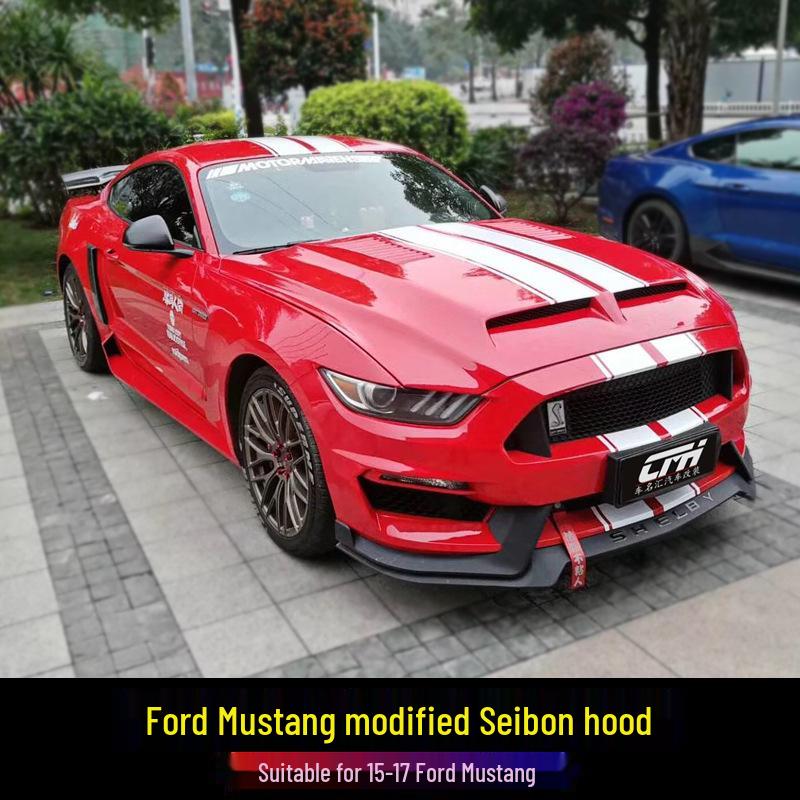 15-17 Ford Mustang Cervini Vented Cooling Hood for Modified Models