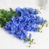 4 шт. шелковые цветы дельфиниума искусственные цветы 80 см длинный стебель живокость латекс настоящее прикосновение для высоких ваз столов домашний свадебный сад декор