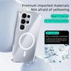 For Samsung Galaxy S25+ Case Compatible with MagSafe Anti Scratch Clear TPU PC Phone Back Cover