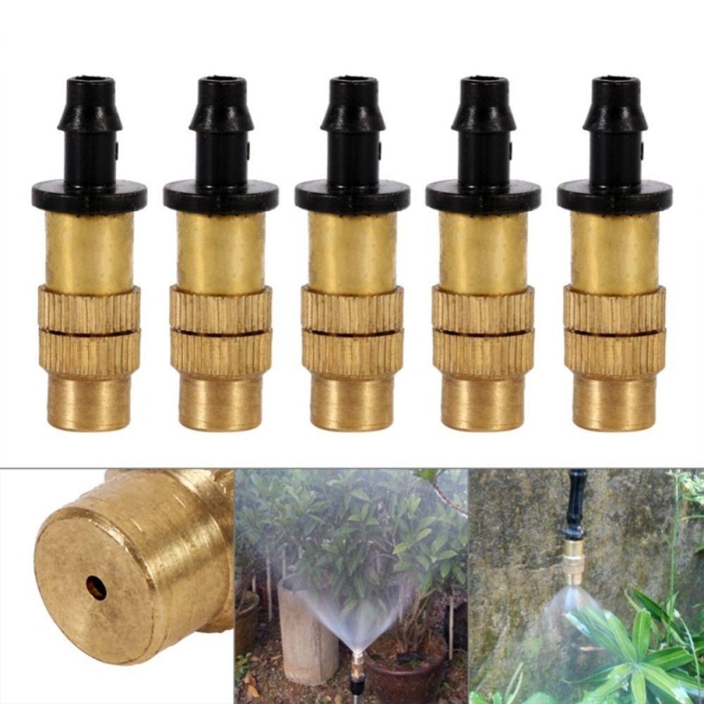Brass Brass Sprinkler Head Adjustable Drip Irrigation Misting Nozzle  Garden Watering