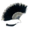 Dark Lolita Lace Feather Fan - Wedding Robe Accessory