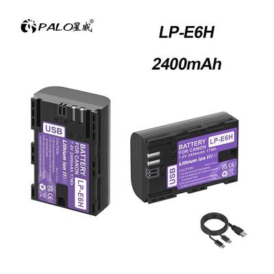 PALO 2400 мАч USB LP-E6 LP E6 LPE6 LP E6N Аккумулятор Akku для камер Canon 5D Mark II III 7D 60D EOS 6D 70D 80D EOS 5DS R