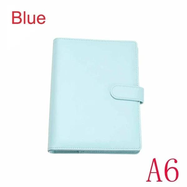 New A5 / A6 Macaron Multi-function Handbook Universal Manual Business Leather Ring Loose-leaf Notebook Office Supplies