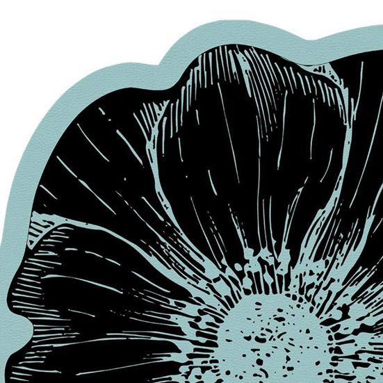 Flower Placemat Dining Table Heat Insulation Mat Absorbent Diatomaceous Earth Decorative Flower Mat for Kitchen Countertop Coffee Table