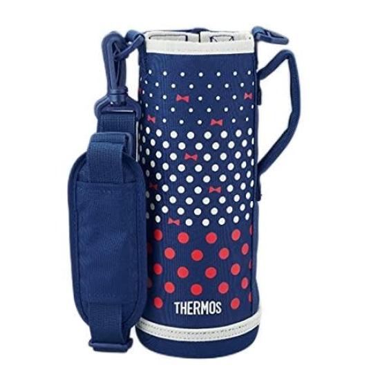 Thermos Replacement Bottle with Handy Navy Dot 2-Way FJJ-1000WF Pouch, (NVD)
