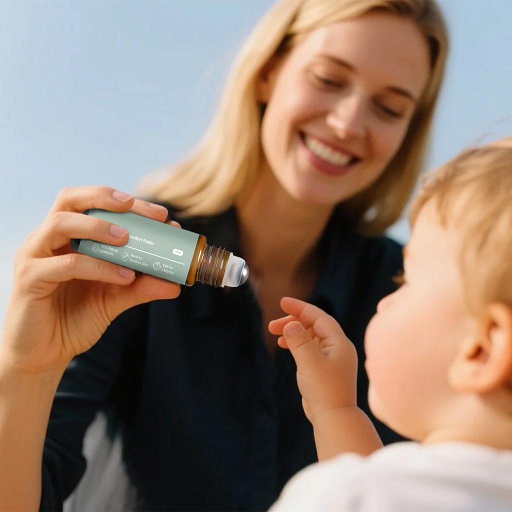Teething Roller, Teething, Natural Pain Relief Roller, Teething Roller Natural, Baby Teething Oil Roller 10ml