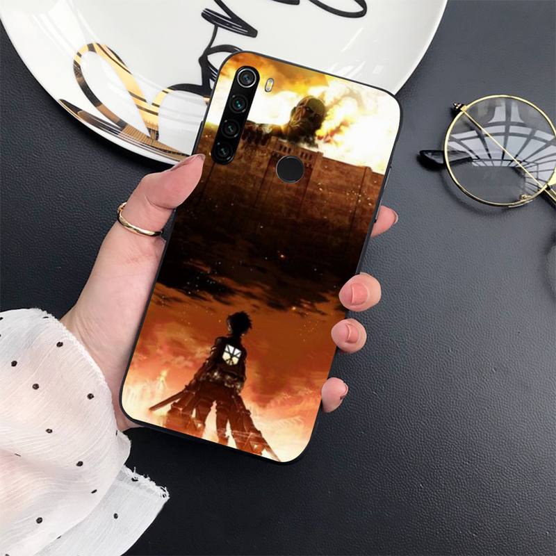 Чехол для телефона «Атака Титанов» с японским аниме для Xiaomi Redmi note 7 8 9 t max3 s 10 pro lite, чехол Funda