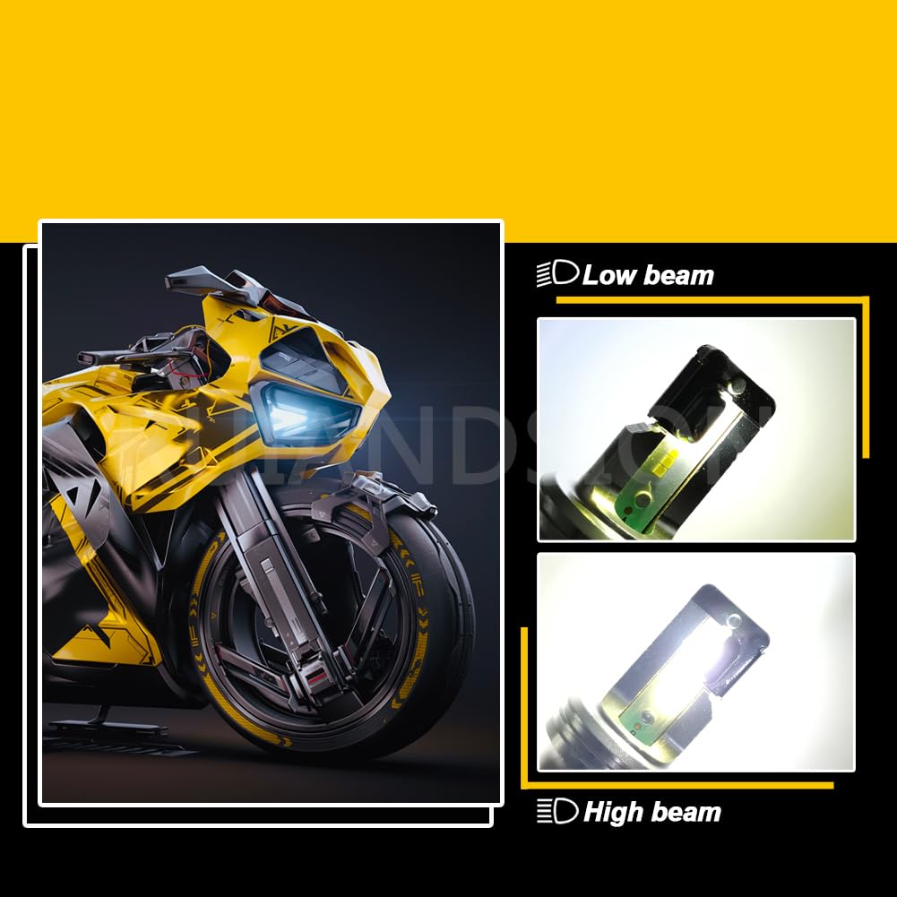 Ruiandsion P45T H5 R2 LED Bulb White 6V-24V 6V 12V