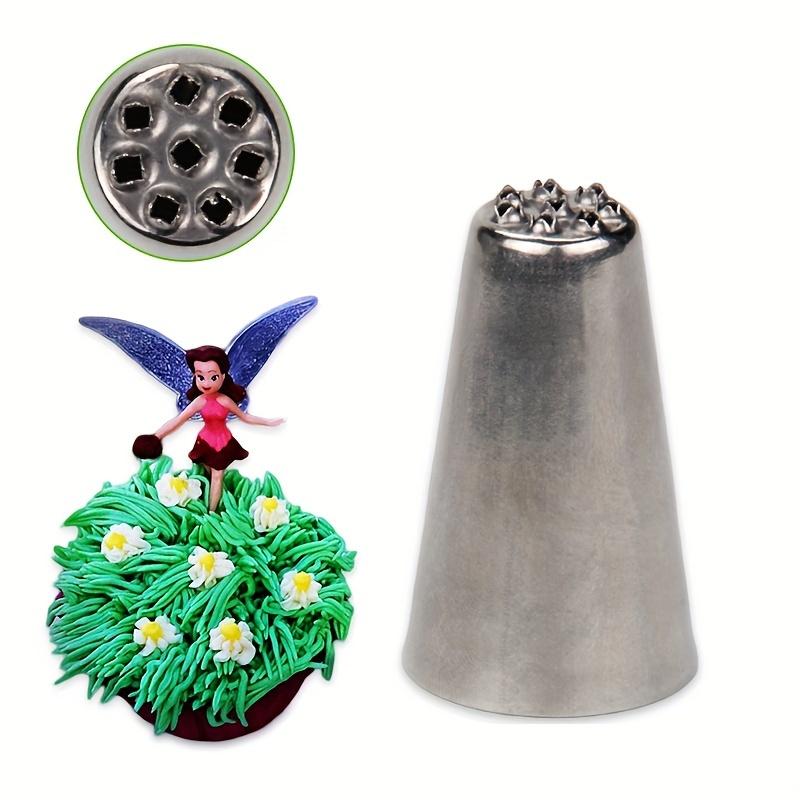 3pcs Grass Icing Nozzles Set, Cake Decorating Tips Piping Nozzles, Stainless Steel Pastry DIY Baking Tools