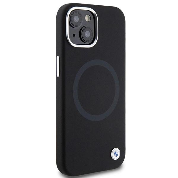 Bmw Signature Liquid Silicone Magsafe Case For Iphone 15 Plus - Black