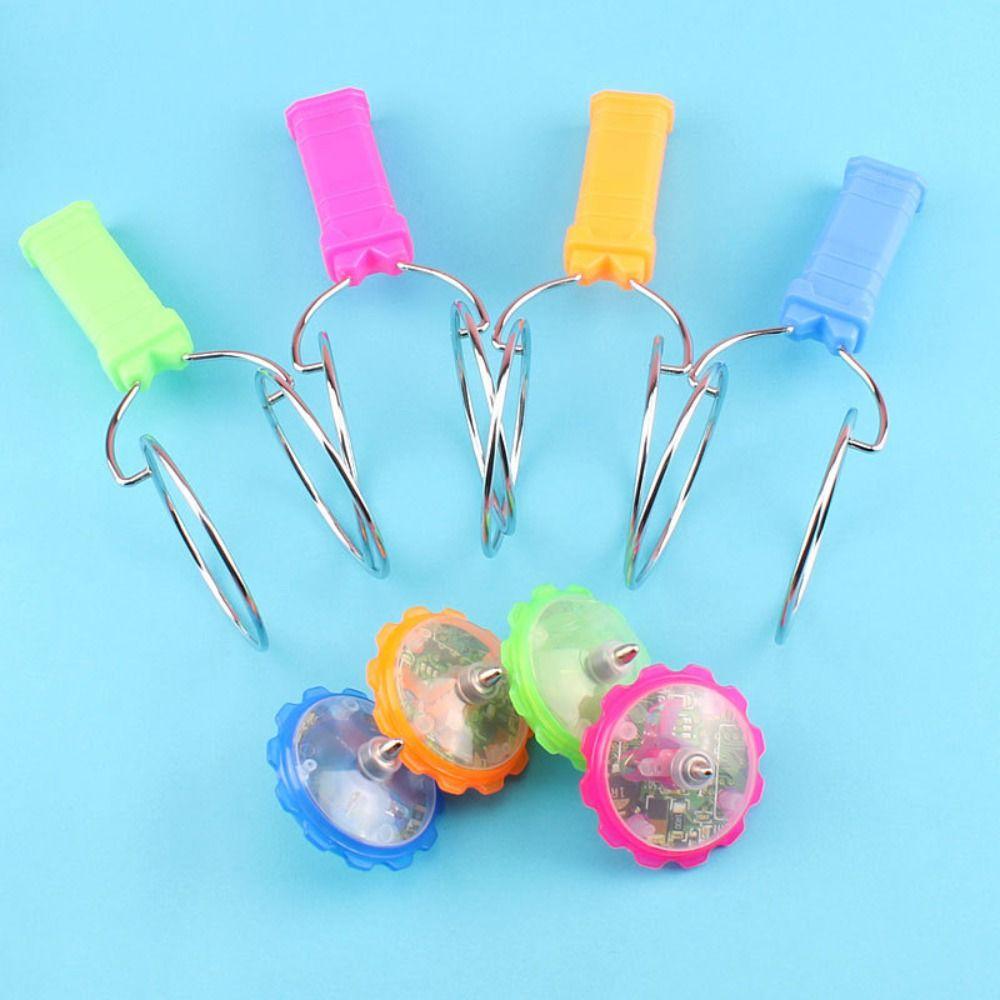 Light Magnetic Spinning Top Colorful Luminous Gyroscope Interesting Outdoor Sport