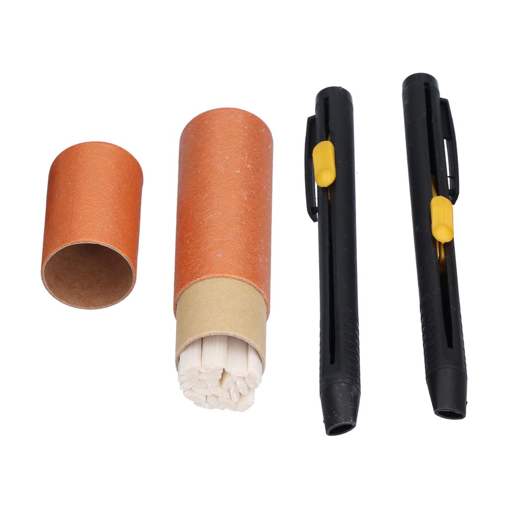 2pcs Sewing Chalk Pencils Sharpening Free Plastic Tailor"s Chalk Pencils with Refills for DIY Craft
