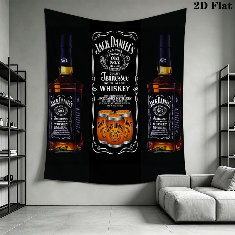 Jack Daniel'S Звезды Полосы Гобелен Настенный Фон Ткань Декор Стены Атмосферная Фон Ткань Мягкий