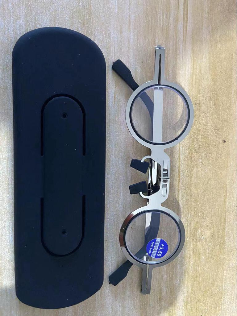 2024 Ретро Складные Очки для Чтения с HD Защитой от Синего Света и Подставкой для Телефона