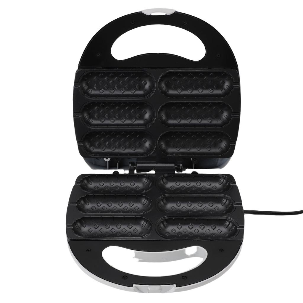 Машина для приготовления хот-догов с антипригарным покрытием для завтрака, гриль-печь, 750 Вт, машина для приготовления сосисок в булочках для дома