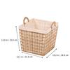 Freestanding Laundry Hamper Woven Basket Foldable Trash Can Dirty Clothes Container Trash Can  Gallon Office Trash Can Trash Bag